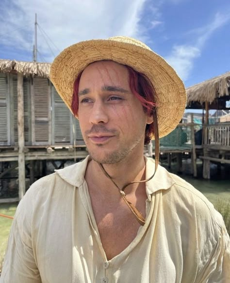 one piece live action One Piece Cast, Action Wallpaper, Peter Gadiot, Red Hair Shanks, Shanks One Piece, Action Icon, One Piece Live Action, One Piece Tattoos, One Piece Man