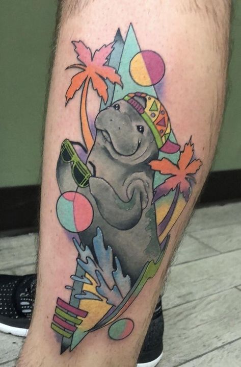 Manatee Tattoo, Orlando Tattoo, Tattoo Mistakes, Deep Tattoo, 13 Tattoo, Florida Tattoos, Nerd Tattoo, Saved Tattoo, 13 Tattoos