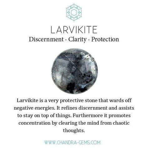 Larvikite Crystal, Stone Meanings, Gemstones Chart, Crystal Healing Chart, Black Moonstone, Crystals Healing Properties, Spiritual Crystals, Crystal Therapy, Crystal Healing Stones