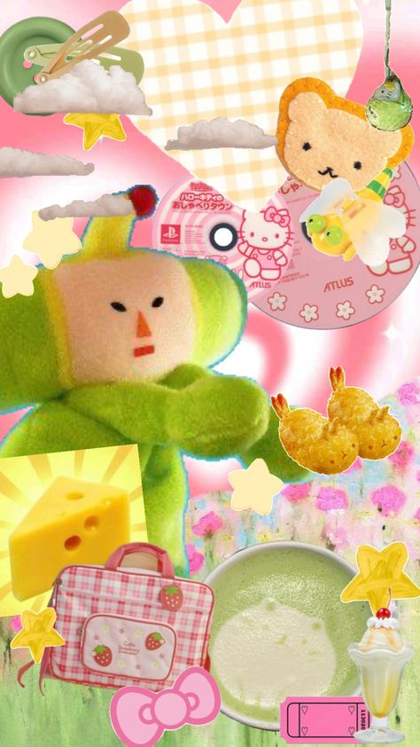 #pink #green #yellow #wallpaper #kawaii #shuffles #harajuku #cute #pastel #candy #hellokitty #sanrio #pastelaesthetic Harajuku Wallpaper, Pastel Candy, Pink Green Yellow, Cute Pastel, Yellow Wallpaper, Pastel Green, Pastel Aesthetic, Wallpaper Iphone Cute, Green Yellow