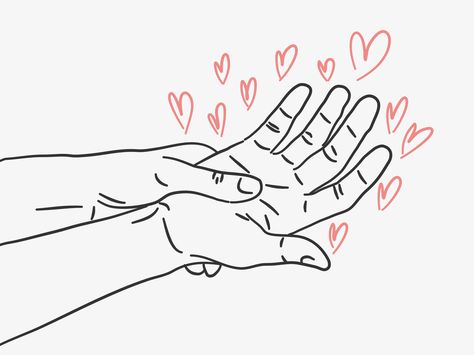 Massage Illustration Art, Hands Illustration Art, Massage Drawing, Massage Art, Love Hands, Work Train, Feminine Health, Hand Massage, Healing Touch