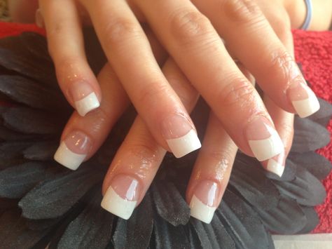 Full set of acrylic nails with white tips | Full set of acry… | Flickr Acrylic Nails With White Tips, Acrylic White Tips, Nails Acrylic Tips, Acrylic Nails With White, Nails With White Tips, White Tip Acrylic Nails, Nails With White, White Tip Nails, White Tips