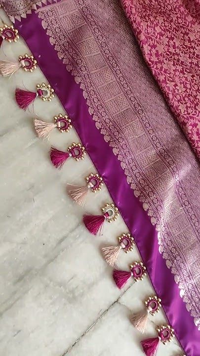 Kuchu Designs Saree, Tassels Saree, Saree Kuchu New Designs, Tassels Design, Saree Pallu, Tassels Designs, Saree Tassels Designs, Kuchu Designs, Saree Kuchu Designs