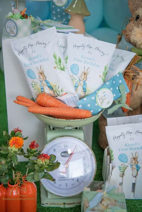 Peter Rabbit Centerpieces, Peter Rabbit Balloon Arch, Peter Rabbit Decor, Peter Rabbit Birthday Party Decorations, Peter Rabbit Balloons, Rabbit Theme Party, Peter Rabbit First Birthday, Peter Rabbit Theme Party, Peter Rabbit Birthday Party