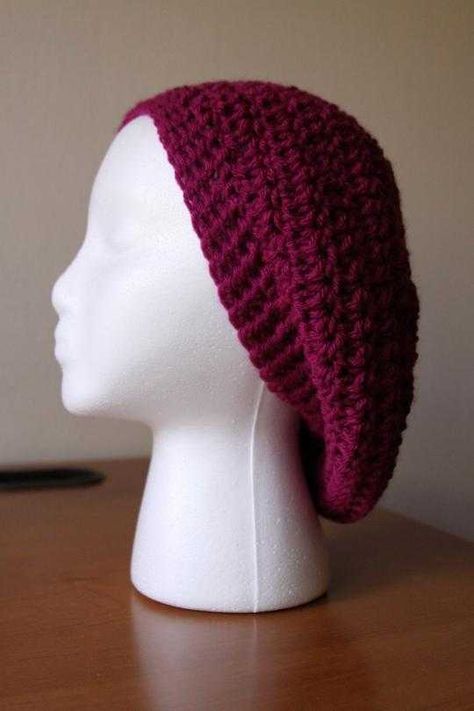 Beret Tutorial, Tam Pattern, Slouchy Hat Crochet Pattern, Slouchy Beret, Crochet Slouchy Beanie, Crochet Slouch Hat, Beret Pattern, Crochet Slouchy Hat, Crochet Beret