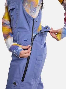 Women's Burton Avalon GORE-TEX 2L Bib Pants | Burton.com Winter 2024 US High Waisted Overalls, Snowboard Bibs, Longboards Surf, Element Skateboards, Ski Bibs, Gore Tex Fabric, Burton Women, Hip Pads, Retro Fashion Women