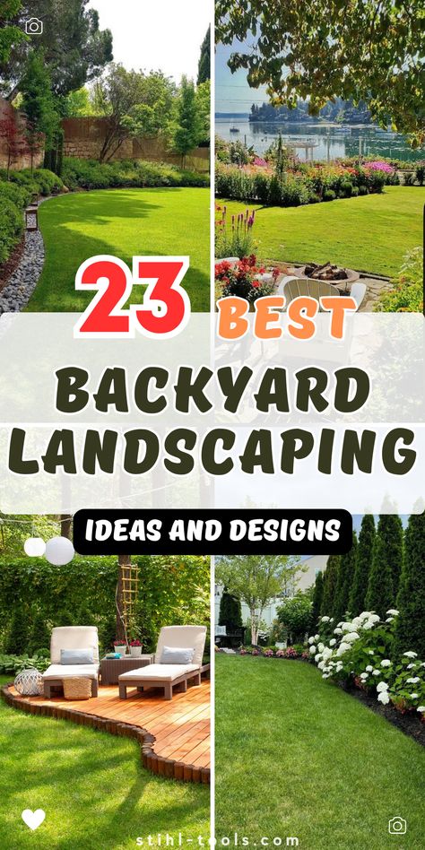 '23 Landscaping Ideas to Perk Up Your Backyard' brings you a collection of beautiful backyard landscaping designs. From simple layouts to elaborate garden design ideas, we cover every aspect to help you create your own outdoor paradise, even on a budget. Landscape Design Layout Plan, Backyard Island Landscaping, Outside Yard Ideas Landscaping, Home And Garden Design Ideas, Private Backyard Landscaping, One Acre Landscaping Design, Landscaping Plans Layout Design, Shady Backyard Landscaping, Low Maintenance Backyard Landscaping