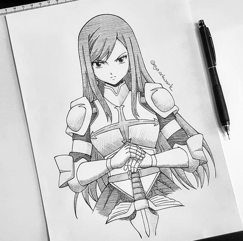 Fairy Tail Tattoo, Fairy Tail Drawing, Lion King Drawings, Bike Sketch, Fairy Tail Art, Girl Drawing Sketches, Manga Naruto, Art Drawings Sketches Pencil, Dark Art Drawings