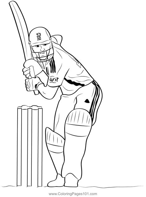 England Cricket Coloring Page Cricket Tattoo Design, Cricket Drawing, National Sports Day, Cricket Logo, Sports Drawings, Band Tattoo Designs, New Product Development, Outline Images, Animal Templates