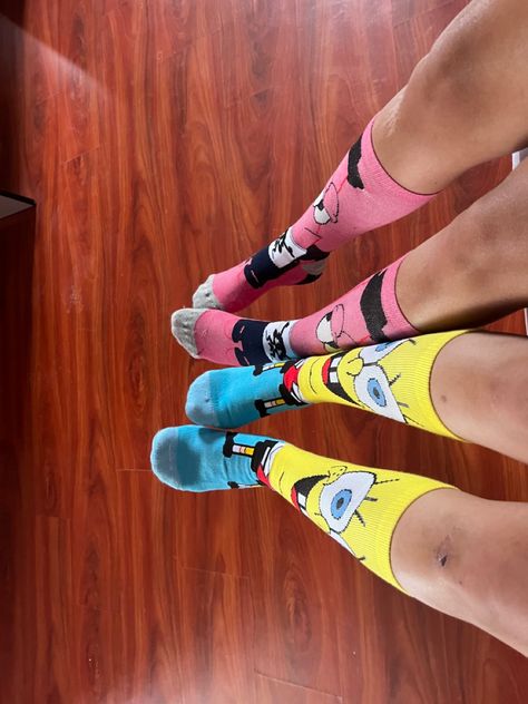 Spongebob Socks, Aesthetic Socks, Patrick Star, Instagram Food, Denim Wash, Dream Closet, Socks, Collage, Closet