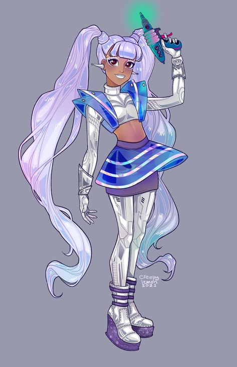 Magic Aura Drawing, Cute Alien Oc, Popstar Outfit, Cosmic Fashion, New Superheroes, Barbie Drawing, Cute Alien, Spaceship Concept, Steven Universe Fanart