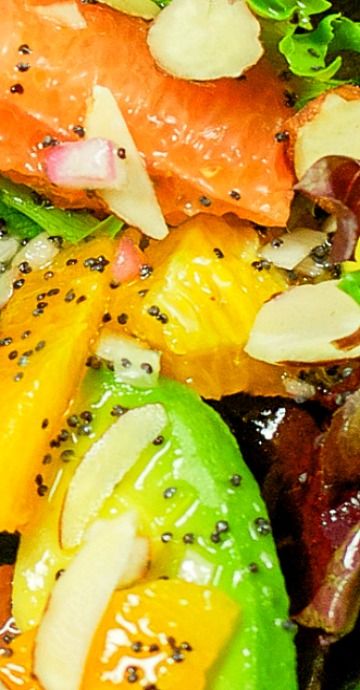 Avocado Citrus Salad Awesome Salads, Salad Garden, Poppy Seed Dressing, Citrus Salad, Savory Salads, Salad Dressing Recipes Homemade, Refreshing Salad, Dressing Recipes, Veggie Salad