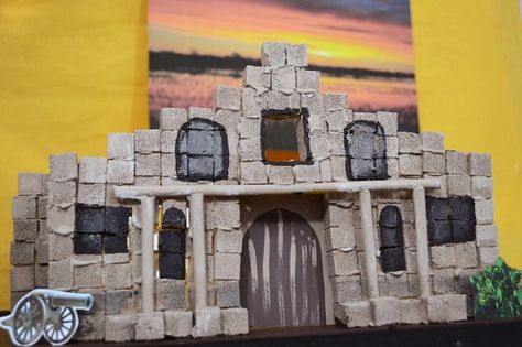 How to Build the Alamo for a School Project Alamo Activities, Alamo Project, Texas Revolution, Summer Homeschool, Mission Projects, Patriotic Projects, The Alamo, Texas History, History Projects