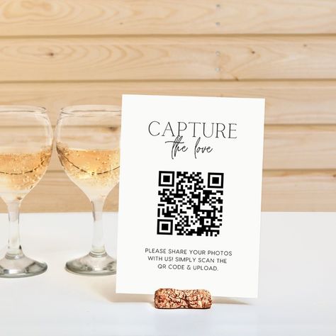 Qr Code Photo, Ceremony Signage, Wedding Reception Signage, Reception Signage, Qr Code Sign, Pick A Seat, Minimalist Photos, Drink Photo, Bride Guide