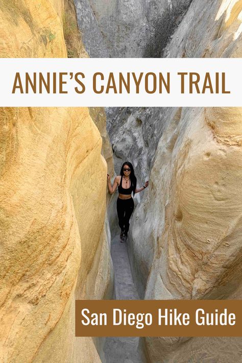 Looking for where to hike in San Diego? Annie’s Canyon is an unexpected local gem for a CA beach city. Slot canyons and mushroom caves near San Diego? Let’s go! Hikes San Diego, Annies Canyon Trail San Diego, San Diego Hikes, Los Angeles Day Trips, San Diego Hiking, Slot Canyons, California Hikes, Camp Pendleton, California Trip