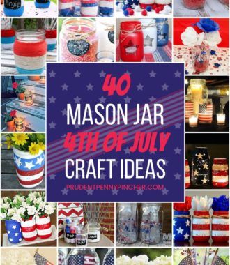 These mason jar 4th of July crafts will help you celebrate the USA on a budget. From DIY centerpieces to 4th of July party decor, there are plenty of easy 4th of July decorations to choose from. There are 4th of July crafts for kids and adults included. Patriotic Candles, 4th Of July Craft, July Crafts For Kids, Fourth Of July Ideas, Patriotic Centerpieces, Centerpiece Craft, Jar Projects, Blue Centerpieces, Mason Jar Lanterns