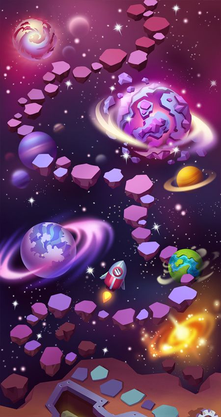 Space Iphone Wallpaper, غلاف الكتاب, Sistem Solar, Map Games, Space Illustration, Space Games, Game Ui Design, Game Illustration, Game Background