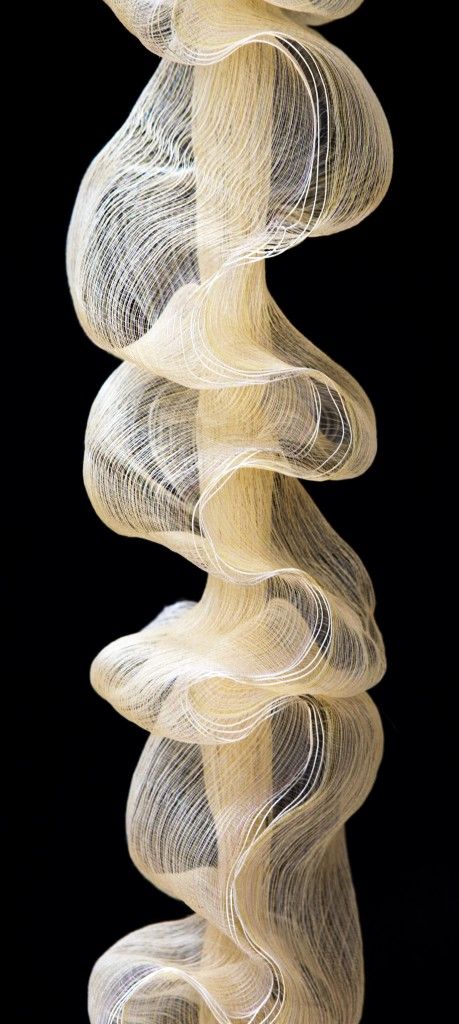 Ruffle. Peggy Osterkamp Ocean Moodboard, White Sculpture, Textil Design, Art Appliqué, 3d Studio, Textile Fiber Art, Natural Forms, Abstract Sculpture, Kraken