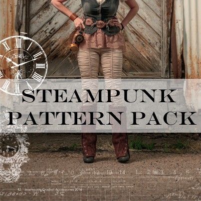 Steampunk Knitting, Steampunk Crochet, Steampunk Disney, Victorian Crochet Patterns, Modern Steampunk, Steampunk Diy Crafts, Steampunk Patterns, Crochet Costumes, Steampunk Ideas