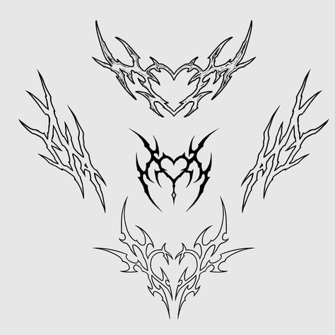 #tattooflash #tribal Simple Tattoos For Guys, Sigil Tattoo, Tattoo Inspiration Men, Chest Piece Tattoos, Cute Little Tattoos, Getting A Tattoo, Sketch Tattoo Design, Gothic Tattoo, Tattoo Style Drawings