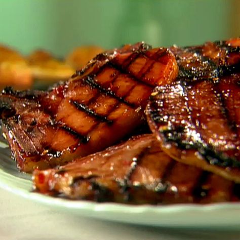 Barbecue Pork Chops, Pork Chop Recipes Grilled, Smoked Pork Chops, Bbq Pork Chops, Sunny Anderson, Monte Cristo Sandwich, Bbq Pork Ribs, Glazed Pork Chops, Pork Rib Recipes