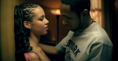 Mos Def & Alicia Keys in "You Don't Know My Name" (Music Video) Mos Def, Alicia Keys, My Name, Braids, Tumblr, Hair, Plaits