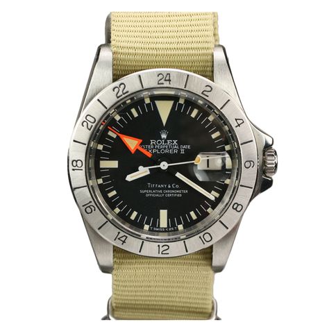 ROLEX Explorer II aka "Steve McQueen", nato beige strap like Army. a Dream!!! Steinhart Watch, Rolex Tudor, Rolex Explorer Ii, Rolex Watches For Men, Rolex Explorer, New Rolex, Rolex Men, Vintage Rolex, Steve Mcqueen