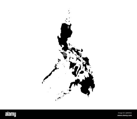 Download this stock vector: Philippines Map. Filipino Country Map. Black and White Pinoy National Nation Geography Outline Border Boundary Territory Shape Vector Illustration EPS - 2JME6N2 from Alamy's library of millions of high resolution stock photos, illustrations and vectors. Philippine Map, Map Black And White, Shape Vector, Filipino Art, Crazy Wallpaper, Country Maps, Us Map, Craft Time, Free Vector Images