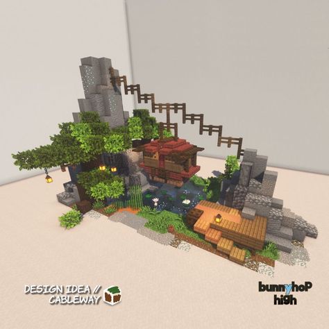 Minecraft Mountain House, Minecraft Car, Minecraft Mountain, Mountain Inspiration, Cool Things To Build, Bangunan Minecraft, Minecraft Modern, Minecraft Cottage, Minecraft Server