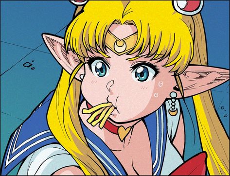 Plus-Sized Elf Sailor Moon | Sailor Moon Redraw | Know Your Meme Elf Sailor, Sailor Moon Meme, Sailor Moon Redraw, Saylor Moon, Pokemon Eeveelutions, Usagi Tsukino, Sailor Moon Art, Pretty Guardian Sailor Moon, Cartoon Crossovers