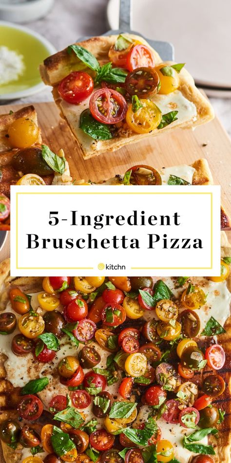 This Garlicky Bruschetta Pizza Is the Best Way to Enjoy Sweet Summer Tomatoes Bruschetta Pizza, Paleo Pizza, Mayo Recipe, Tomato Bruschetta, Grilling Sides, Grilled Pizza, Summer Tomato, Sweet Summer, Indian Cooking