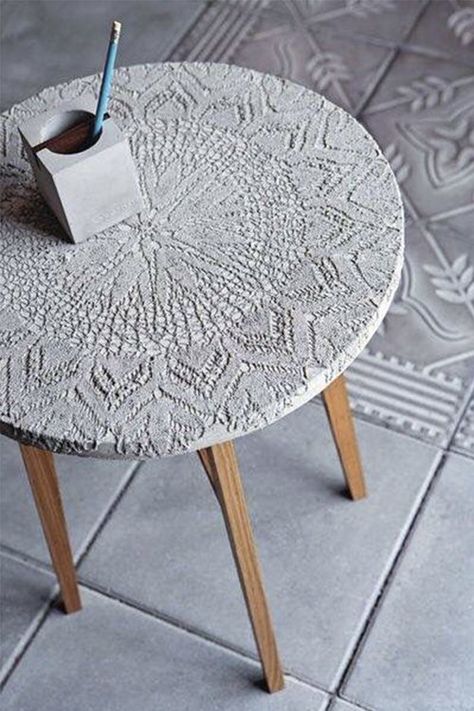 Table Beton, Craft Table Diy, Diy Beton, Moorish Design, Koti Diy, Wallpaper Macbook, Concrete Coffee Table, Beton Design, Cement Diy