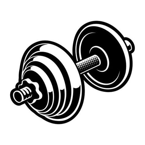 Black and white illustration of a chromed dumbbell White Illustration, Black And White Illustration, Free Vector Images, Stretching, Vector Art, Feel Good, Vector Images, Vector Free, Royalty