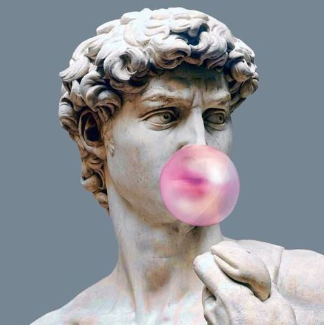 Diana Statue, David Sculpture, Funny Bubbles, Funny Art History, Abstract Girl, Greek Statues, Ancient Statues, Modern Pictures, Greek Sculpture