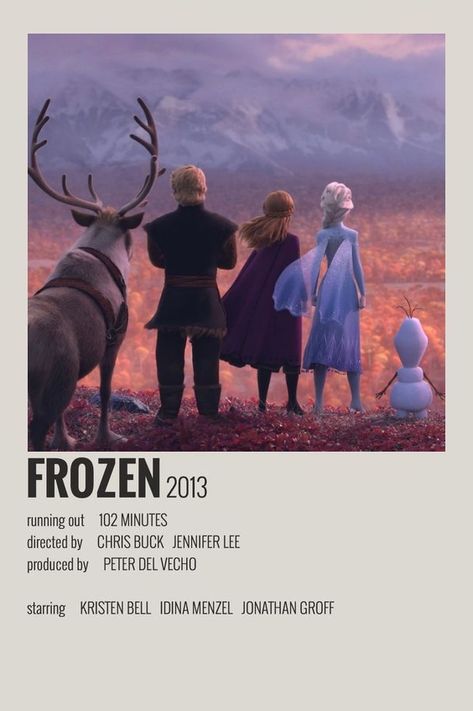 Frozen polaroid movie poster ~ made by me ~ check out my page for more Movie Poster Room, Minimalist Polaroid Poster, Old Posters, Film Polaroid, Movie Card, Series Poster, Iconic Movie Posters, Film Posters Minimalist, Frozen Movie