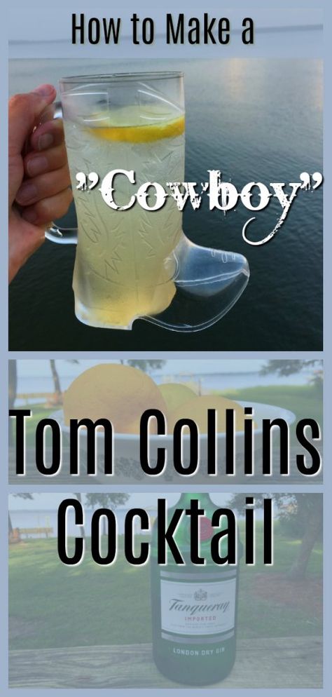 Cowboy Punch Alcohol, Wild West Cocktails, Cowboy Drinks Alcohol, Tipsy Texan Cocktail, Cowboy Drinks, Cowboy Cocktails, Star Moodboard, Tom Collins Cocktail, Cowboy Food