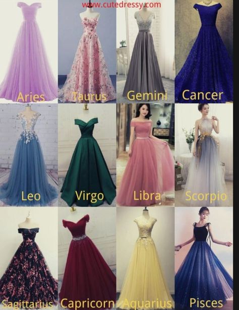 Zodiac Clothes, Sign Dress, Zodiac Sign Fashion, Zodiac Signs Chart, Zodiac Signs Sagittarius, Zodiac Signs Leo, Zodiac Signs Gemini, Prom Dress Inspiration, Zodiac Star Signs