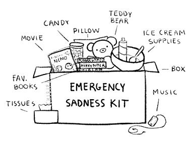 What's in your Emergency bad day Kit? Sickness, bad day at school or just to say,'' I love you and care.'' Candy Pillows, Ex Machina, Emergency Kit, E Card, Cheer Up, Just In Case, We Heart It, Teddy Bear, Humor