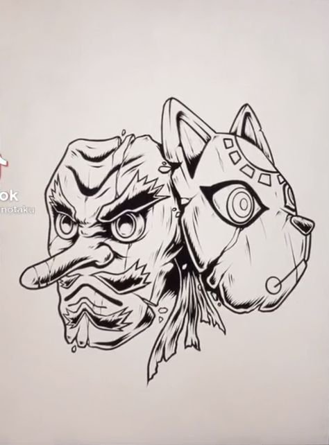 Demon Slayer Masks Tattoos, Demon Slayer Hand Tattoo, Demon Slayer Tattoo Ideas Tanjiro, Demon Slayer Flash Tattoo, Demon Slayer Mask Tattoo, Demon Slayer Symbol, Small Demon Slayer Tattoo, Demon Slayer Tattoo Design, Shenlong Tattoo