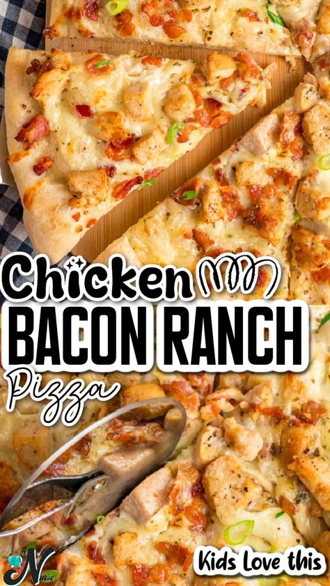 Indulge in the ultimate flavor combo with our Chicken Bacon Ranch Pizza! This easy-to-make recipe features a crispy crust topped with savory chicken, crispy bacon, and creamy ranch dressing. Perfect for family dinners, game nights, or any occasion. Bacon Ranch Pizza, Ranch Pizza, Chicken Bacon Ranch Pizza, Creamy Ranch Dressing, Chicken Crispy, Creamy Ranch, Cast Iron Recipes, Homemade Pizza Dough, Best Instant Pot Recipe