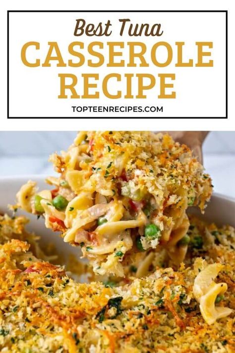 Best Tuna Casserole Recipe - Top Recipes Tuna Casserole Recipes With Potato Chips, Tina Casserole, Tuna Dinner Ideas, Tuna Casseroles, Best Tuna Casserole, Tuna Dinners, Tuna Casserole Easy, Heart Healthy Recipes Low Sodium, Tuna Casserole Recipes