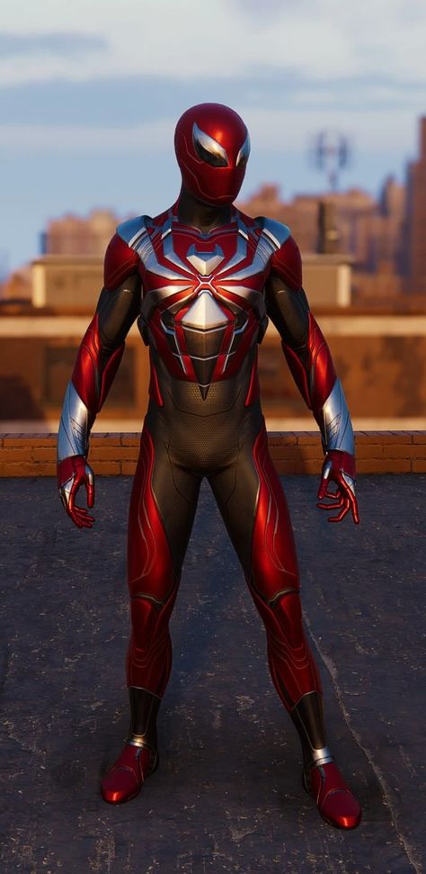 Armored Spiderman Suit, Future Spiderman, Spiderman Ps4 Suit Design, New Spiderman Suit, Original Spiderman Suit, Spiderman Ps4 All Suits, Advanced Suit Spiderman, Spiderman Suit, Ninja Suit