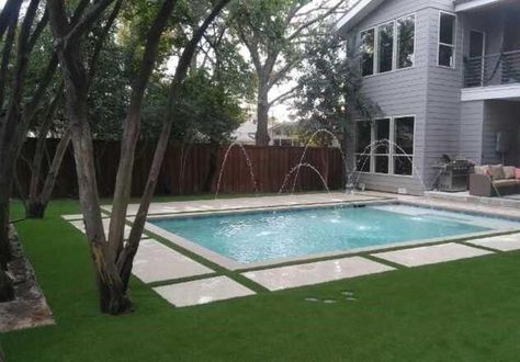 pool with artificial turf - - Image Search Results Cement Around Pool Ideas, Pools With Turf Decking, Artificial Grass Backyard Pool, Pool Grass Surround, Turf And Pavers Around Pool, Astro Turf Around Pool, Turf And Pavers Backyard Pool, Pool With Grass Around It, Artificial Turf Around Pool