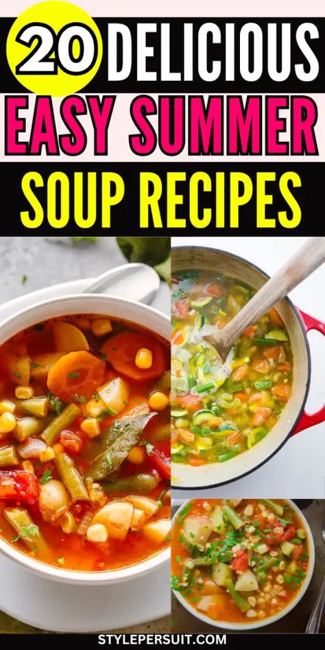 26 Best Easy Summer Soup Recipes You’ll Be Obsessed With Coffee On The Porch, Summer Soup Recipes, Quick Soup Recipes, Slow Cooker Black Beans, Diet Soup Recipes, Easy Taco Soup, Summer Soup, Chicken Gnocchi Soup, Potato Leek Soup