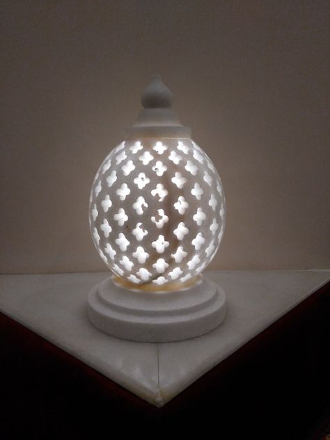 #Marble #lamp #kamleshpanchal  #stonecarving #light #handicraft Marble Handicraft, Marble Lamps, Marble Lamp, Stone Carving, Decorative Jars, Lamps, Marble, Quick Saves, Home Decor