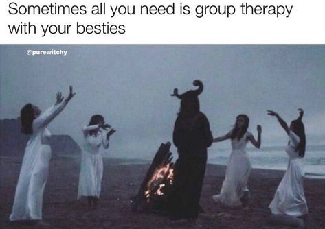 Funny Spiritual Memes, Witch Meme, Reading Meme, Witch Quotes, W.i.t.c.h Aesthetic, Witch Books, Friend Memes, Country Humor, Group Therapy