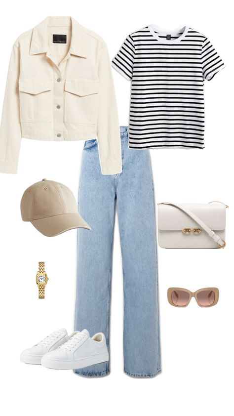 Smart Casual Work Outfit, Beige Outfit, Everyday Fashion Outfits, Light Blue Jeans, Work Casual, Smart Casual, Summer Looks, Everyday Outfits, Work Outfit