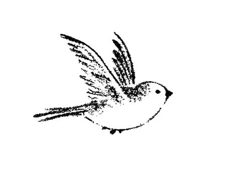 little bird Flying Bird Drawing Simple, Flying Robin Tattoo, Abstract Bird Tattoo, Love Bird Tattoo Couples, Bird Doodles, Simple Bird Drawing, Robin Bird Tattoos, Sparrow Drawing, Sparrow Tattoo Design