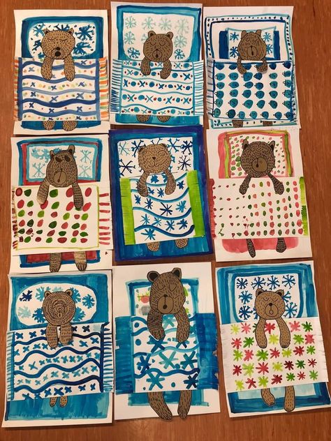 Colchas Quilting, Texture Ideas, Winter Art Lesson, First Grade Art, Kindergarten Art Projects, Easter Decorations Ideas, Winter Art Projects, Office Decorations, Ideas For Easter Decorations