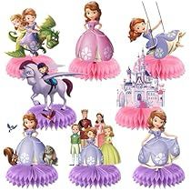 Movie Animation, Centerpieces Party, Sofia Party, Princess Decorations, Display Area, Theme Birthday Party, Sofia The First, Princess Sofia, Party Packs